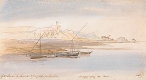 Gebel Sheikh Embarak door Edward Lear